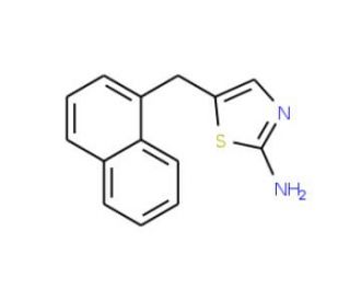 5-(1-naphthylmethyl)-1,3-thiazol-2-amine - chemical structure image