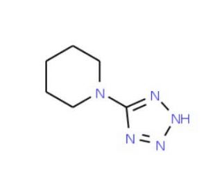 5-(1-Piperidino)tetrazole (CAS 6280-32-6) - chemical structure image