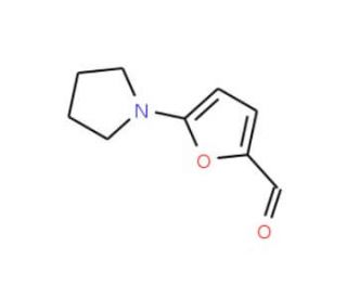 5-(1-Pyrrolidinyl)-2-furaldehyde (CAS 84966-28-9) - chemical structure image