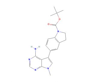 5-(1-tert-Butyloxycarbonyl-2,3-dihydro-1H-indol-5-yl)-7-methyl-7H-pyrrolo[2,3-d]pyrimidin-4-amine (CAS 1391053-27-2) - chemic
