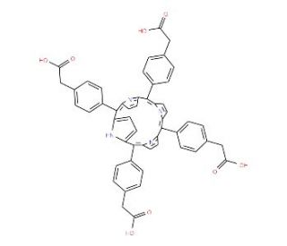 5,10,15,20-Tetrakis(4-carboxymethyloxyphenyl)-21H,23H-porphine (CAS 127812-08-2) - chemical structure image