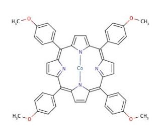 5,10,15,20-Tetrakis(4-methoxyphenyl)-21H,23H-porphine cobalt(II) (CAS 28903-71-1) - chemical structure image