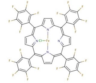 5,10,15,20-Tetrakis(pentafluorophenyl)-21H,23H-porphyrin iron(III) chloride (CAS 36965-71-6) - chemical structure image