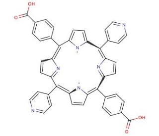5,15-Di(4-pyridyl)-10,20-di(4-carboxyphenyl)porphine - chemical structure image