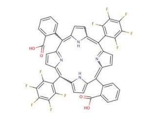 5,15-di(Pentafluorophenyl)-10,20-di(2-carboxyphenyl) porphine - chemical structure image