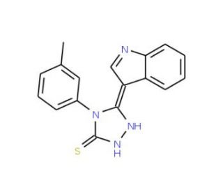 5-(1H-Indol-3-yl)-4-m-tolyl-4H-[1,2,4]triazole-3-thiol - chemical structure image