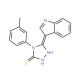 5-(1H-Indol-3-yl)-4-m-tolyl-4H-[1,2,4]triazole-3-thiol - chemical structure image