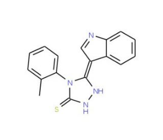 5-(1H-Indol-3-yl)-4-o-tolyl-4H-[1,2,4]triazole-3-thiol - chemical structure image