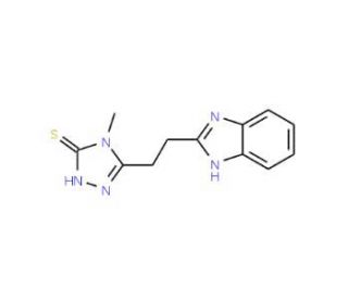 5-[2-(1H-Benzoimidazol-2-yl)-ethyl]-4-methyl-4H-[1,2,4]triazole-3-thiol - chemical structure image