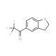 5-(2,2,2-Trifluoroacetyl)-2,3-dihydrobenzofuran (CAS 75822-10-5) - chemical structure image