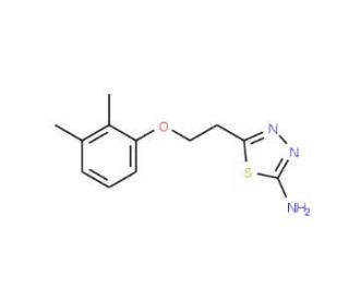 5-[2-(2,3-Dimethyl-phenoxy)-ethyl]-[1,3,4]-thiadiazol-2-ylamine - chemical structure image