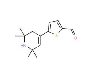 5-(2,2,6,6-Tetramethyl-1,2,3,6-tetrahydro-pyridin-4-yl)-thiophene-2-carbaldehyde - chemical structure image