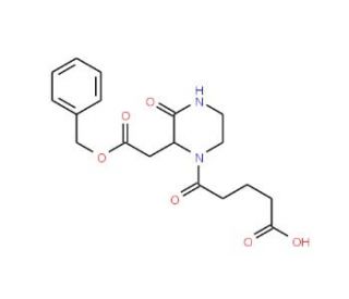 5-{2-[2-(Benzyloxy)-2-oxoethyl]-3-oxo-1-piperazinyl}-5-oxopentanoic acid - chemical structure image