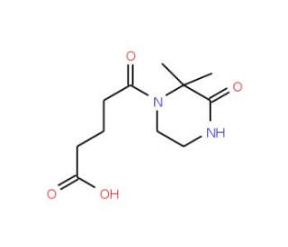 5-(2,2-Dimethyl-3-oxo-piperazin-1-yl)-5-oxo-pentanoic acid - chemical structure image