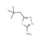 5-(2,2-Dimethylpropyl)-1,3,4-thiadiazol-2-amine (CAS 141187-32-8) - chemical structure image