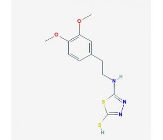 5-{[2-(3,4-dimethoxyphenyl)ethyl]amino}-1,3,4-thiadiazole-2-thiol (CAS 742094-74-2) - chemical structure image