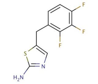 5-(2,3,4-trifluorobenzyl)-1,3-thiazol-2-amine - chemical structure image