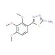 5-(2,3,4-Trimethoxy-phenyl)-[1,3,4]thiadiazol-2-ylamine - chemical structure image