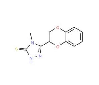 5-(2,3-dihydro-1,4-benzodioxin-2-yl)-4-methyl-4H-1,2,4-triazole-3-thiol - chemical structure image