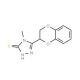 5-(2,3-dihydro-1,4-benzodioxin-2-yl)-4-methyl-4H-1,2,4-triazole-3-thiol - chemical structure image