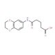 5-(2,3-Dihydro-1,4-benzodioxin-6-ylamino)-5-oxopentanoic acid - chemical structure image