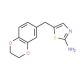 5-(2,3-dihydro-1,4-benzodioxin-6-ylmethyl)-1,3-thiazol-2-amine - chemical structure image