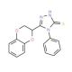 5-(2,3-Dihydro-benzo[1,4]dioxin-2-yl)-4-phenyl-4H-[1,2,4]triazole-3-thiol - chemical structure image