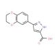 5-(2,3-Dihydro-benzo[1,4]dioxin-6-yl)-2H-pyrazole-3-carboxylic acid - chemical structure image