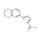 5-(2,3-Dihydro-benzo[1,4]dioxin-6-yl)-thiophene-2-carboxylic acid - chemical structure image