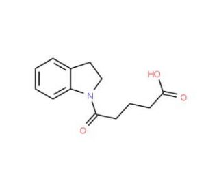 5-(2,3-Dihydroindol-1-yl)-5-oxo-pentanoic acid - chemical structure image