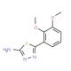 5-(2,3-Dimethoxy-phenyl)-[1,3,4]thiadiazol-2-ylamine - chemical structure image