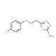 5-[2-(4-Chloro-phenoxy)-ethyl]-[1,3,4]thiadiazol-2-ylamine - chemical structure image