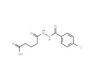 5-[2-(4-Chlorobenzoyl)hydrazino]-5-oxopentanoic acid - chemical structure image