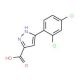 5-(2,4-Dichloro-phenyl)-1H-pyrazole-3-carboxylic acid (CAS 78874-27-8) - chemical structure image