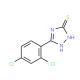 5-(2,4-Dichloro-phenyl)-4H-[1,2,4]triazole-3-thiol (CAS 26028-68-2) - chemical structure image