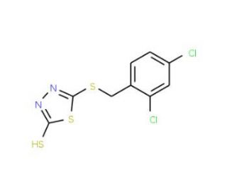 5-(2,4-Dichlorobenzylthio)-2-mercapto-1,3,4-thiadiazole (CAS 136384-19-5) - chemical structure image