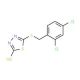 5-(2,4-Dichlorobenzylthio)-2-mercapto-1,3,4-thiadiazole (CAS 136384-19-5) - chemical structure image