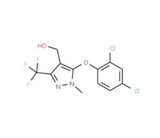 [5-(2,4-Dichlorophenoxy)-1-methyl-3-(trifluoromethyl)-1H-pyrazol-4-yl]methanol - chemical structure image