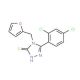 5-(2,4-dichlorophenyl)-4-(2-furylmethyl)-4H-1,2,4-triazole-3-thiol (CAS 266312-58-7) - chemical structure image