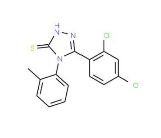 5-(2,4-dichlorophenyl)-4-(2-methylphenyl)-4H-1,2,4-triazole-3-thiol (CAS 93677-85-1) - chemical structure image