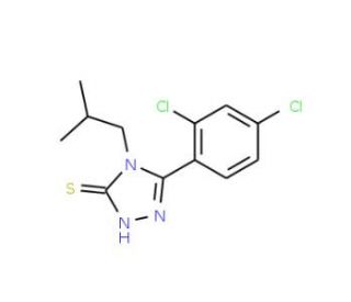 5-(2,4-dichlorophenyl)-4-isobutyl-4H-1,2,4-triazole-3-thiol - chemical structure image
