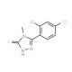 5-(2,4-Dichlorophenyl)-4-methyl-4H-1,2,4-triazole-3-thiol (CAS 162693-41-6) - chemical structure image