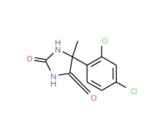 5-(2,4-dichlorophenyl)-5-methylimidazolidine-2,4-dione (CAS 64464-19-3) - chemical structure image