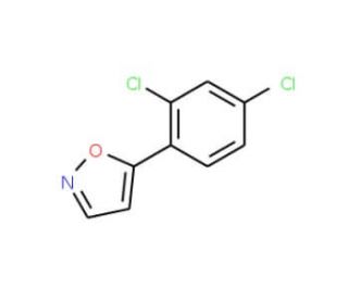 5-(2,4-Dichlorophenyl)isoxazole (CAS 260973-78-2) - chemical structure image