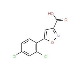 5-(2,4-Dichlorophenyl)isoxazole-3-carboxylic acid (CAS 712348-40-8) - chemical structure image