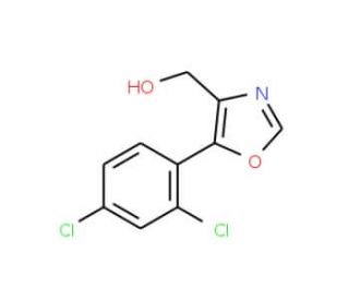 (5-(2,4-Dichlorophenyl)oxazol-4-yl)methanol (CAS 957062-73-6) - chemical structure image