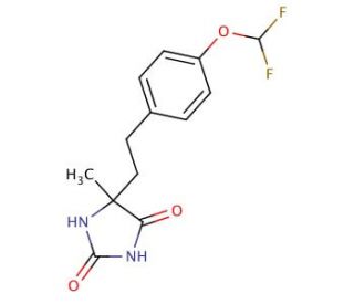 5-{2-[4-(difluoromethoxy)phenyl]ethyl}-5-methylimidazolidine-2,4-dione - chemical structure image