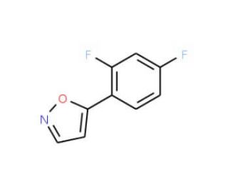 5-(2,4-Difluorophenyl)isoxazole - chemical structure image