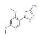 5-(2,4-Dimethoxy-phenyl)-2H-pyrazol-3-ylamine - chemical structure image