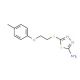 5-{[2-(4-methylphenoxy)ethyl]thio}-1,3,4-thiadiazol-2-amine - chemical structure image